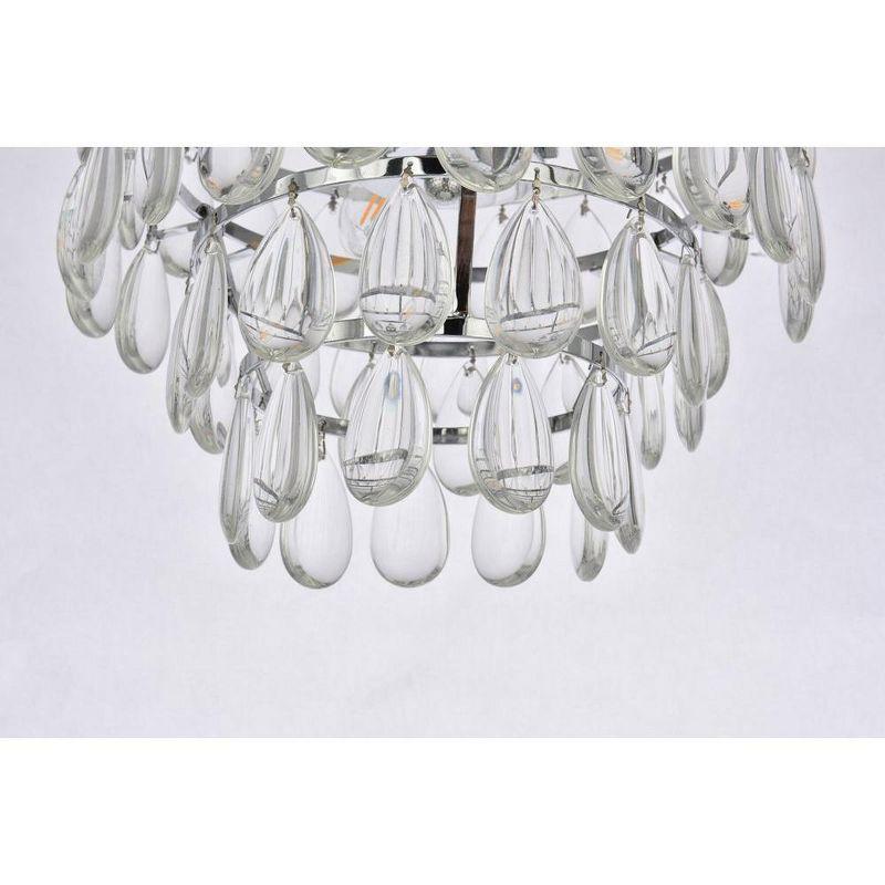 Elegant Lighting Mila 12 inch flush mount in chrome