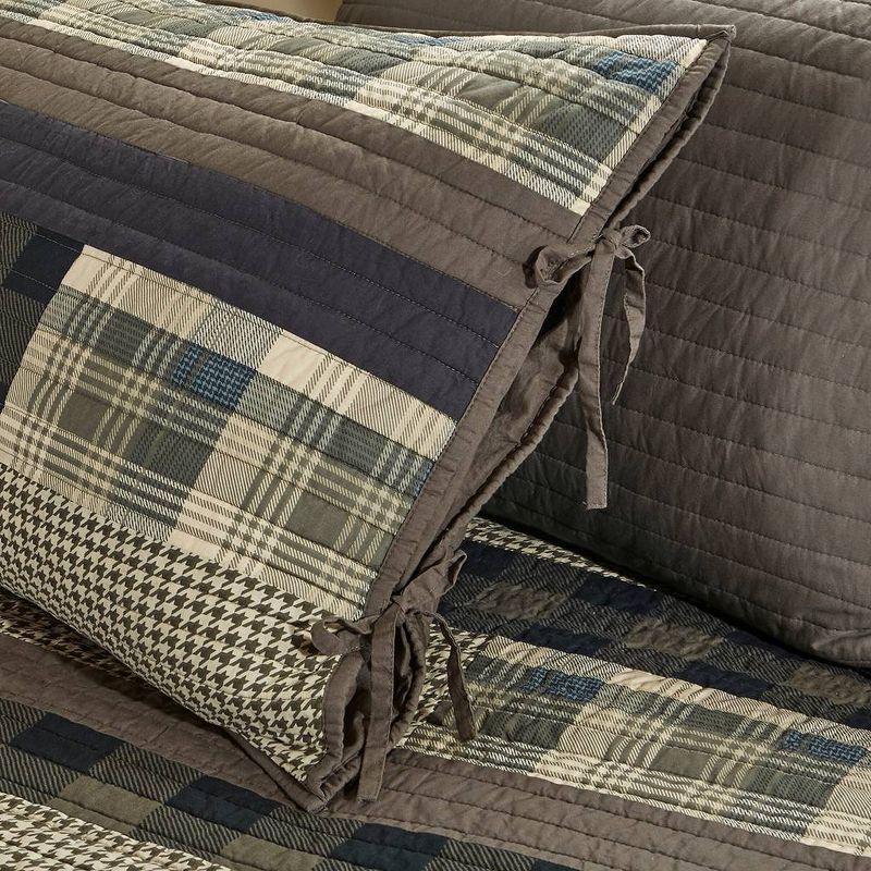 5pc Day Bed Winter Plains Cover Set - Tan: Woolrich, Reversible Cotton Chenille, Trundle Bed Compatible