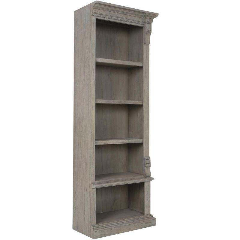 Driftwood Adjustable 5-Shelf Wood Bookcase with Levelers