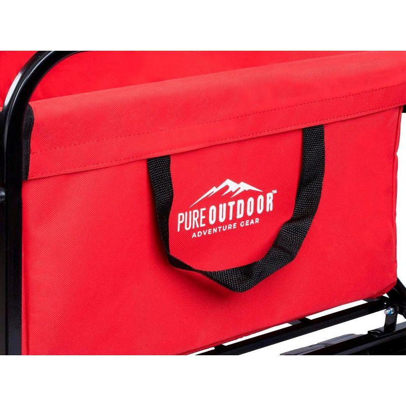 Monoprice Heavy Duty All Terrain Collapsible Outdoor Wagon, Red - Durable, 600D Oxford, Mildew and UV Resistant - Pure Outdoor Collection
