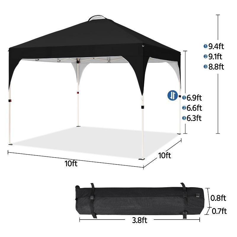 Yaheetech 10x10ft Outdoor Pop up Canopy for Garden Patio Park Market