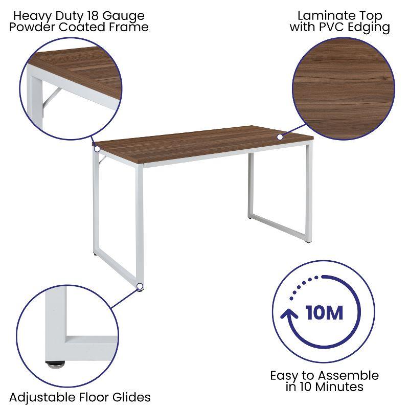 Flash Furniture Tiverton Industrial Modern Desk - Commercial Grade Office Computer Desk and Home Office Desk - 47" Long