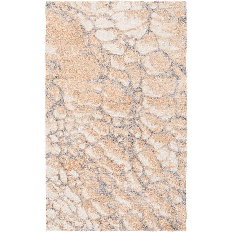 Restoration Vintage RVT112 Hand Tufted Indoor Accent Rug - 3'x5' - Gold/Ivory - Safavieh