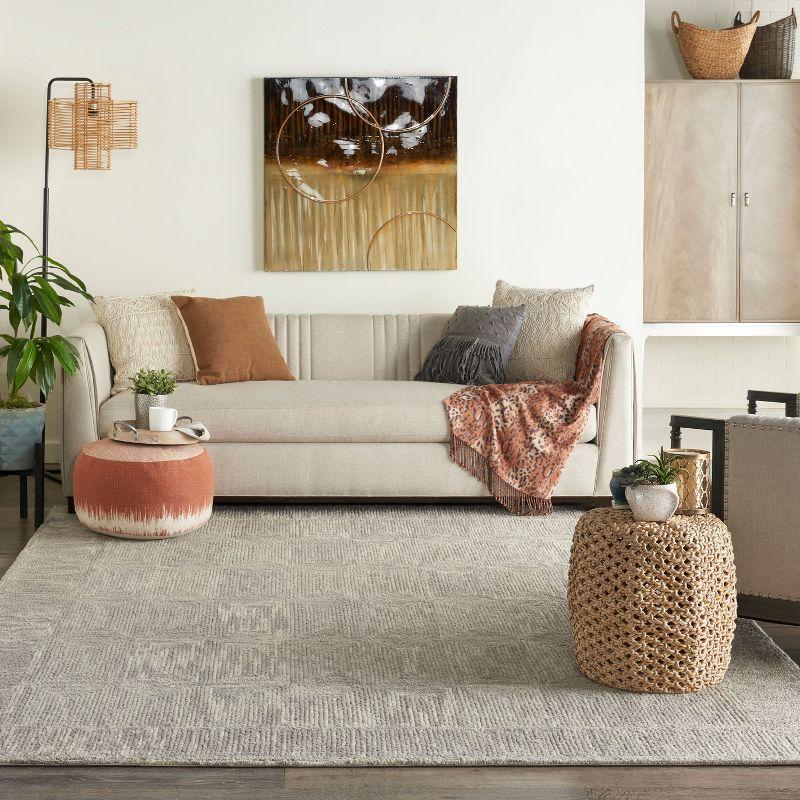 Nourison Vail Contemporary Indoor Area Rug Grey 8'3" x 11'6"