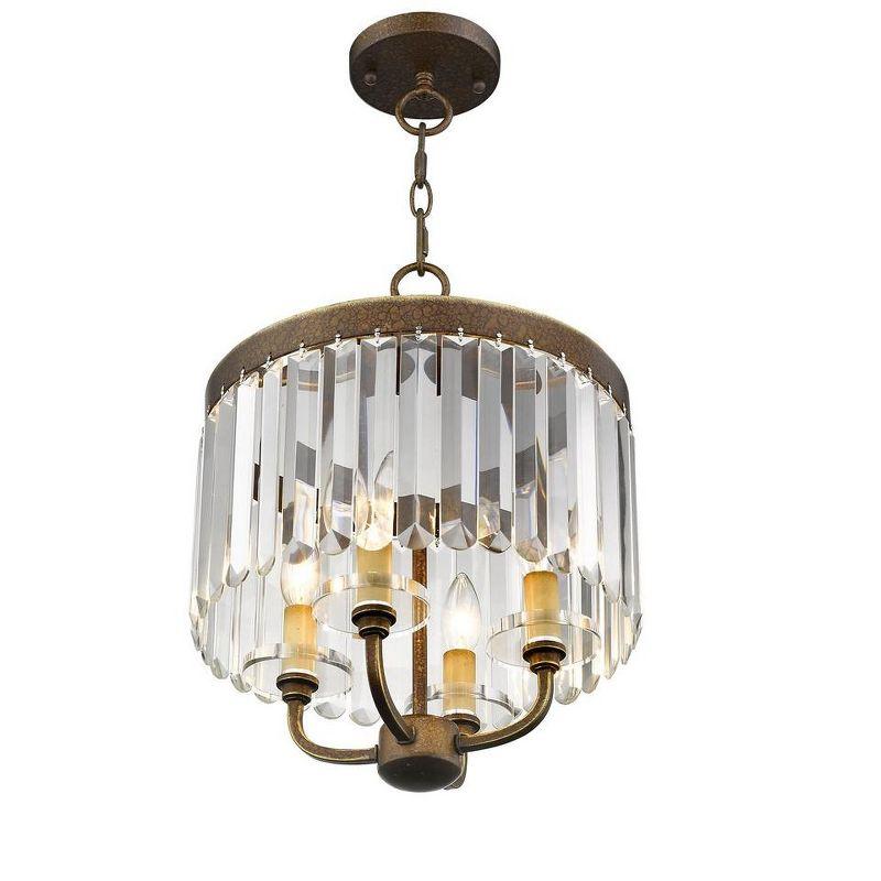 Livex Lighting Ashton 4 - Light Chandelier in  Hand Painted Palacial Bronze