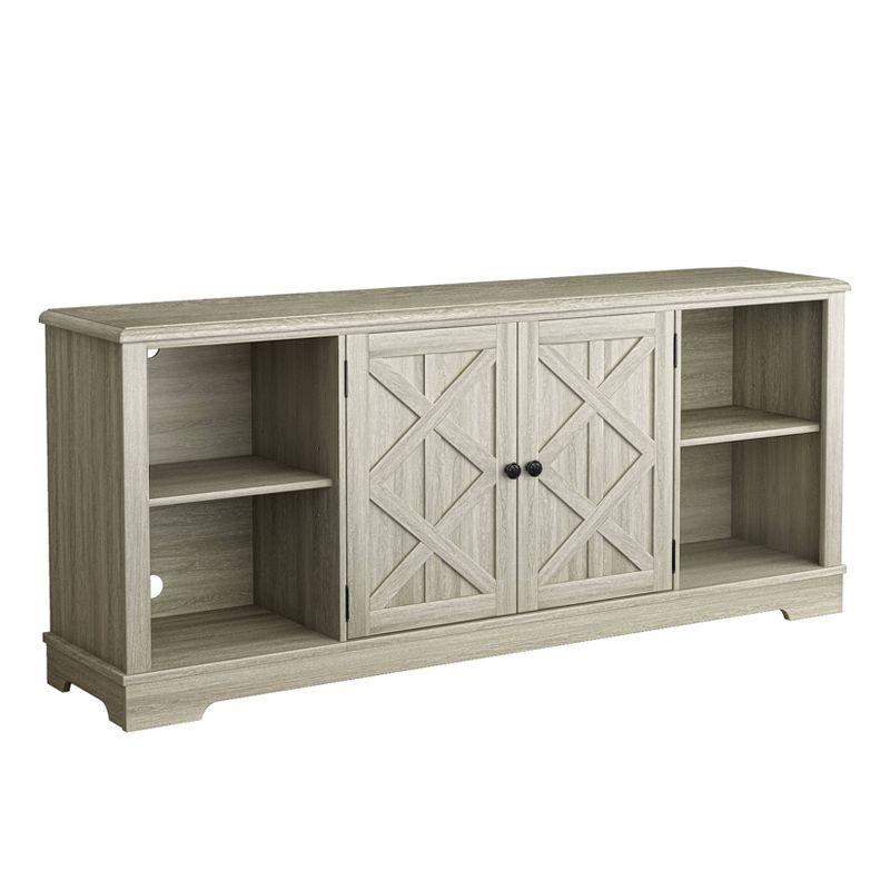 70" Farmhouse Style TV Stand for TVs up to 78" Gray - Festivo