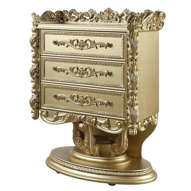 47" Bernadette Decorative Storage Drawers Gold Finish - Acme Furniture