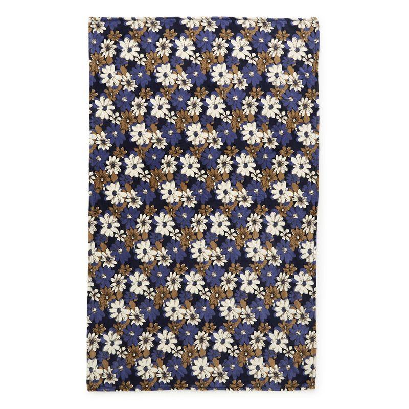 Trellis Floral White Fleece Throw Blanket 80" x 50"