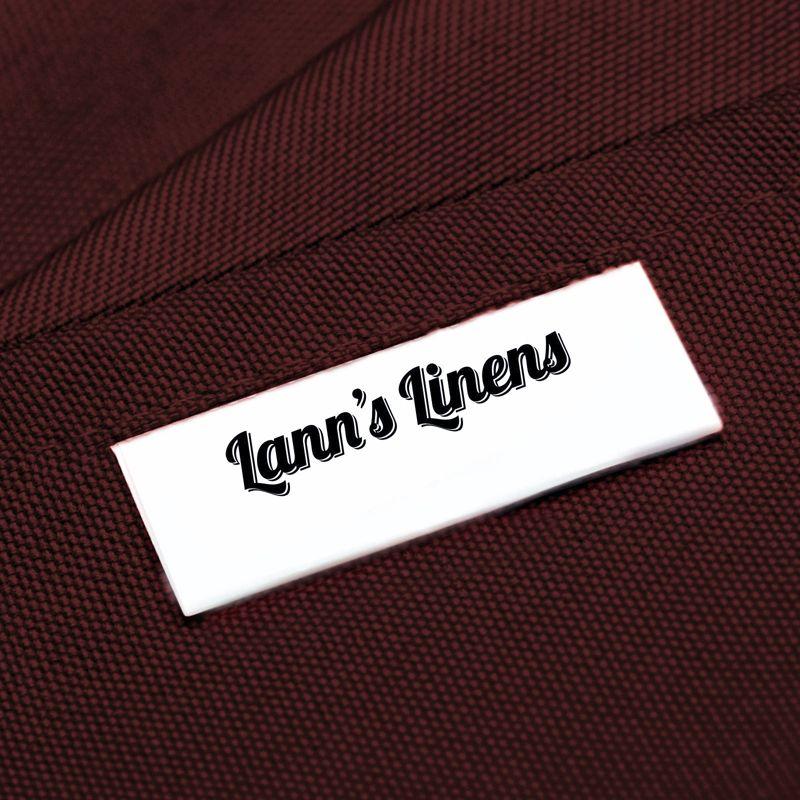Lann's Linens Solid Color Polyester Fitted Rectangular Tablecloth