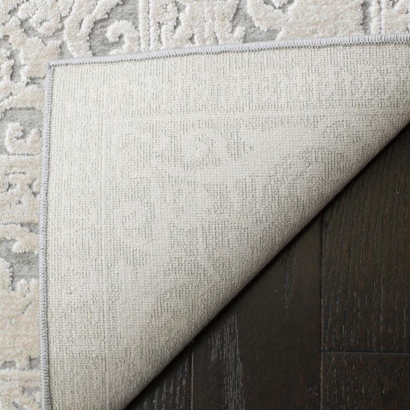 Reflection RFT664 Power Loomed Indoor Area Rug - 8'x8' - Light Grey/Cream - Safavieh