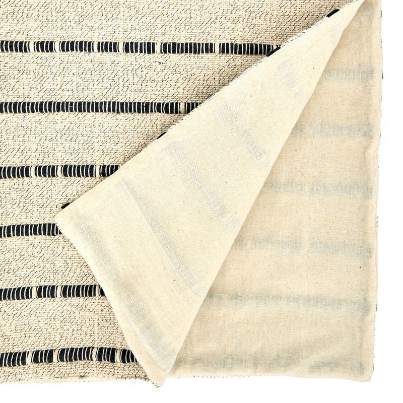 Natural Cotton Corded Design Table Runner