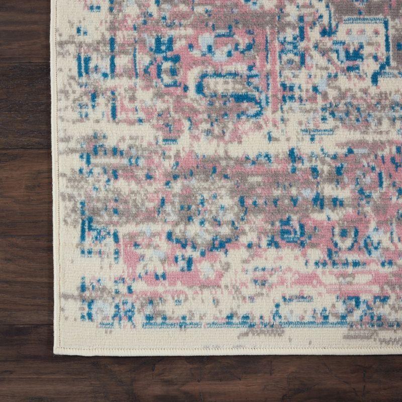 Nourison Grafix GRF14 Ivory/Pink Area Rug - Ivory/Pink 3' x 5'