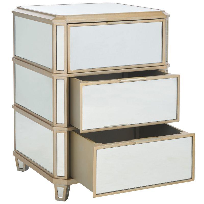 Giana 3 Drawer Nightstand - NST6601 - Mirror - Safavieh