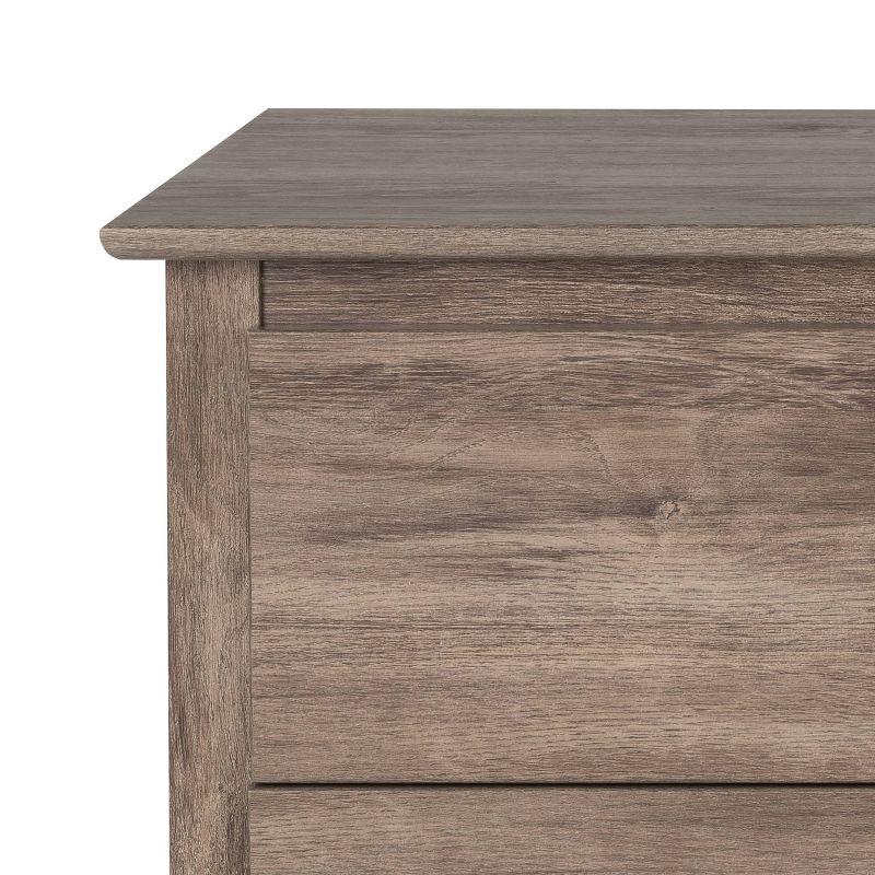 Drifted Gray Double 8-Drawer Coastal Dresser