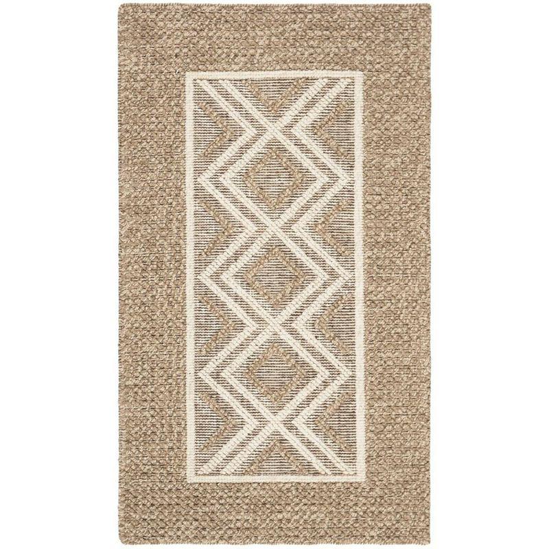 Vermont VRM212 Hand Woven Indoor Accent Rug - Beige/Ivory - 3'x5' - Safavieh