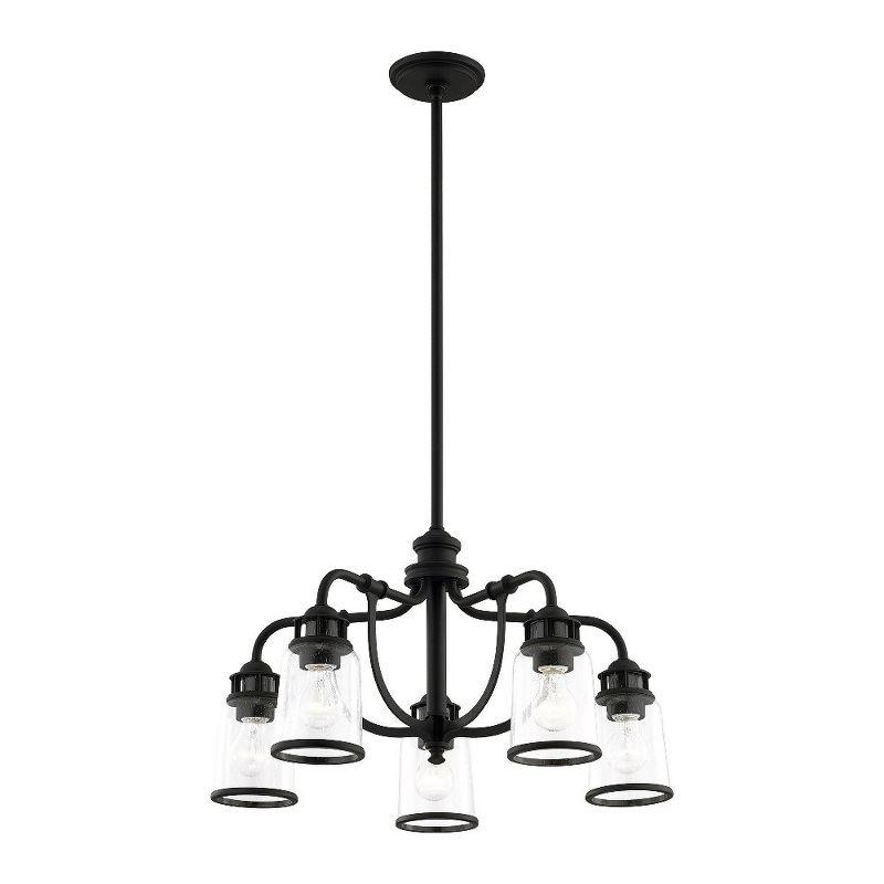 Livex Lighting Lawrenceville 5 - Light Chandelier in  Black