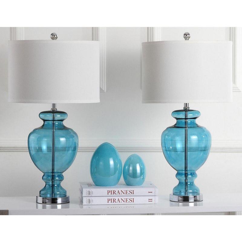 Morocco Glass Lamp (Set of 2) - Morocco Blue - Safavieh.