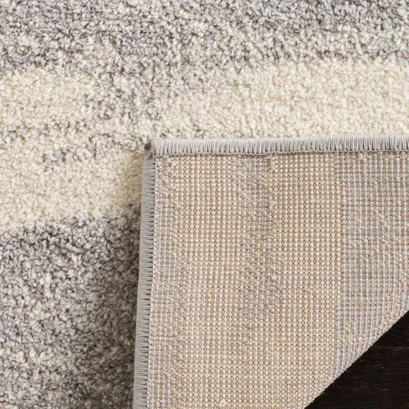 Adirondack ADR125 Non-Shedding Power Loomed Indoor Runner Rug - Grey/Cream - 2'6"x16' - Safavieh