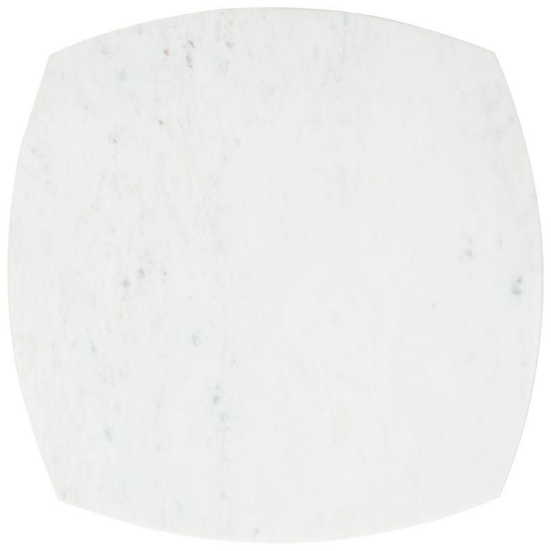 Lara Marble Side Table - ACC9000B - White Washed/White - Safavieh