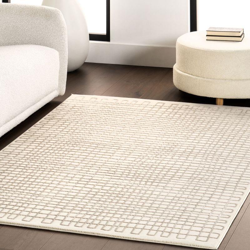 Nuloom Princess Modern Machine Washable Indoor Area Rug, 2' x 3', Cream