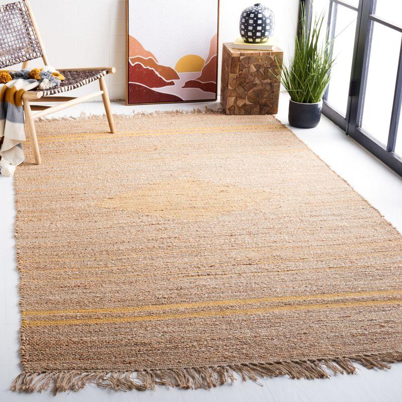 Natural Fiber NF121 Hand Woven Area Rug - Gold/Natural - 8'9"x11'9" - Safavieh.