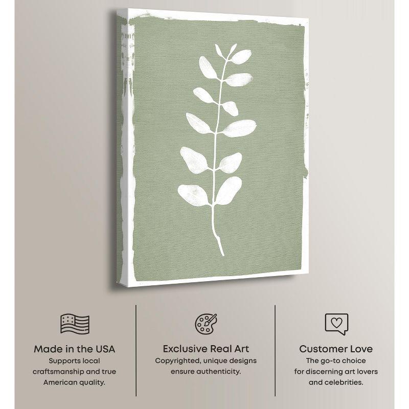 Art Remedy Linen Leaf Screen Botanical  Wall Art by Art Remedy