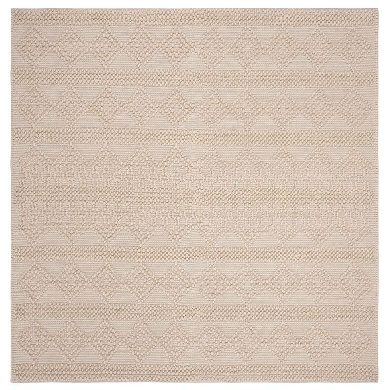 Natura Hand Woven 60% Wool And 40% Cotton Geometric Rug