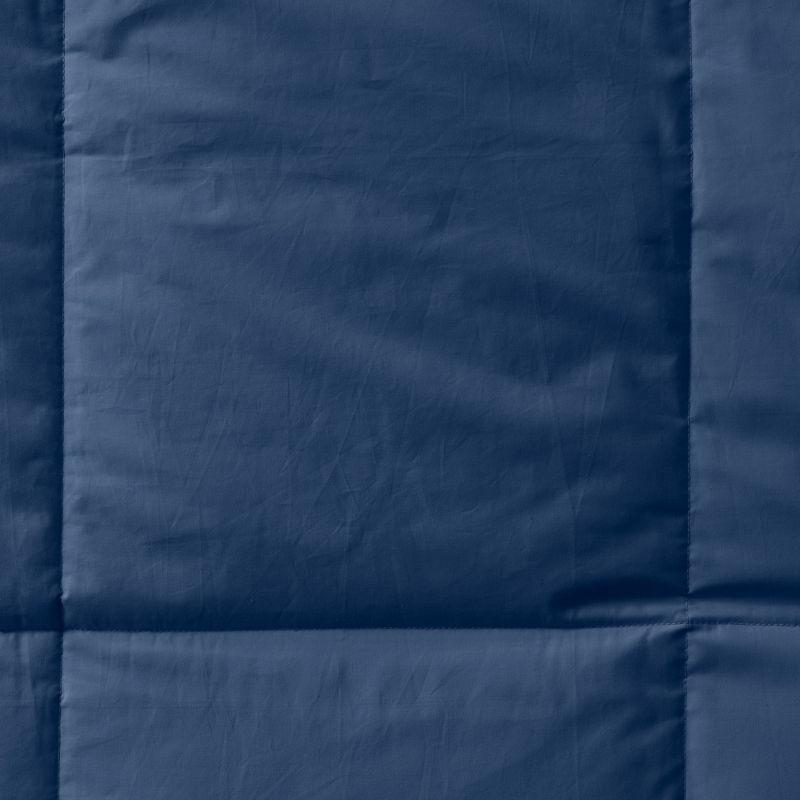 Lands' End Essential Pureloft Box Comforter - Full - Deep Sea Navy