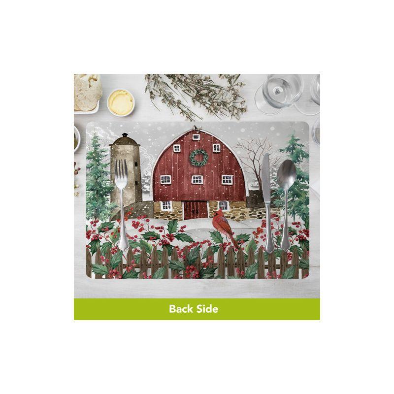 Briarwood Lane Christmas Placemat (4-pack) 17x11.25 Country Winter For Christmas Placemat