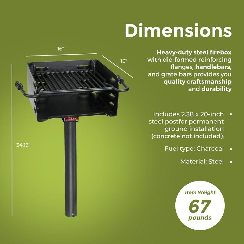 Pilot Rock 16'' W Portable Charcoal Grill