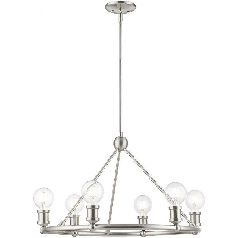 Livex Lighting Lansdale 6 - Light Chandelier in  Brushed Nickel