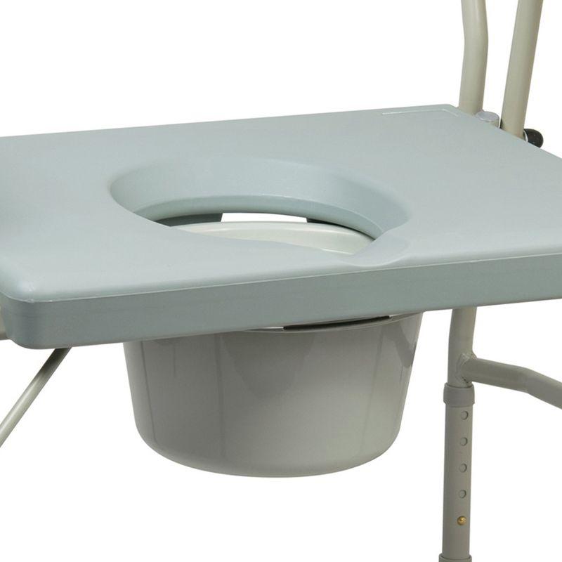 Drive Medical Bariatric Drop Arm Bedside Commode Chair 11135-1