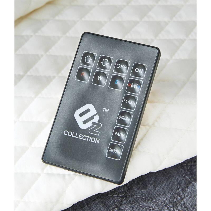 Queen/Full Lodanna Upholstered Panel Headboard Gray: LED Lights, Chrome Accents - Signature Design by Ashley