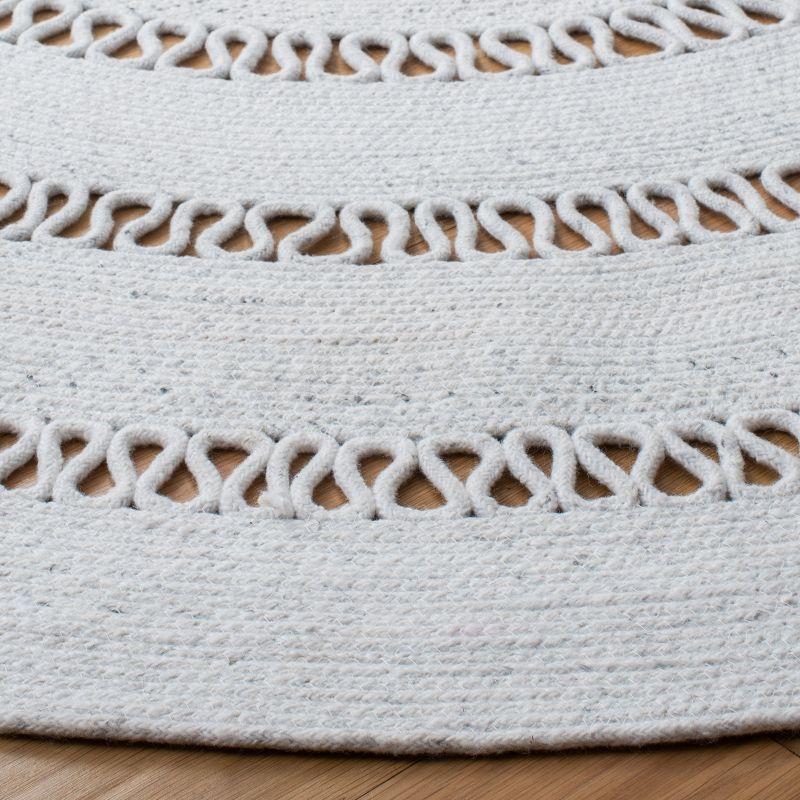 Cape Cod CAP221 Hand Woven Area Rug - Ivory - 6' Round - Safavieh.