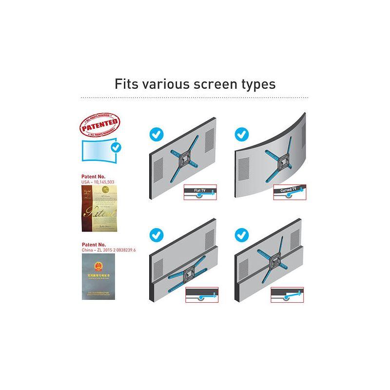 Barkan 13" - 43" Full Motion TV Wall Mount - Extension, Swivel & Tilt