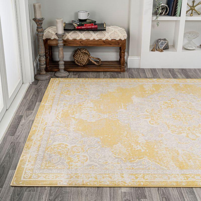 Alhambra Ornate Medallion Modern Indoor Area Rug - JONATHAN Y