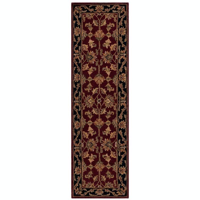 Heritage HG628 Handmade Accent Rug - 2'x3' - Red/Black - Safavieh