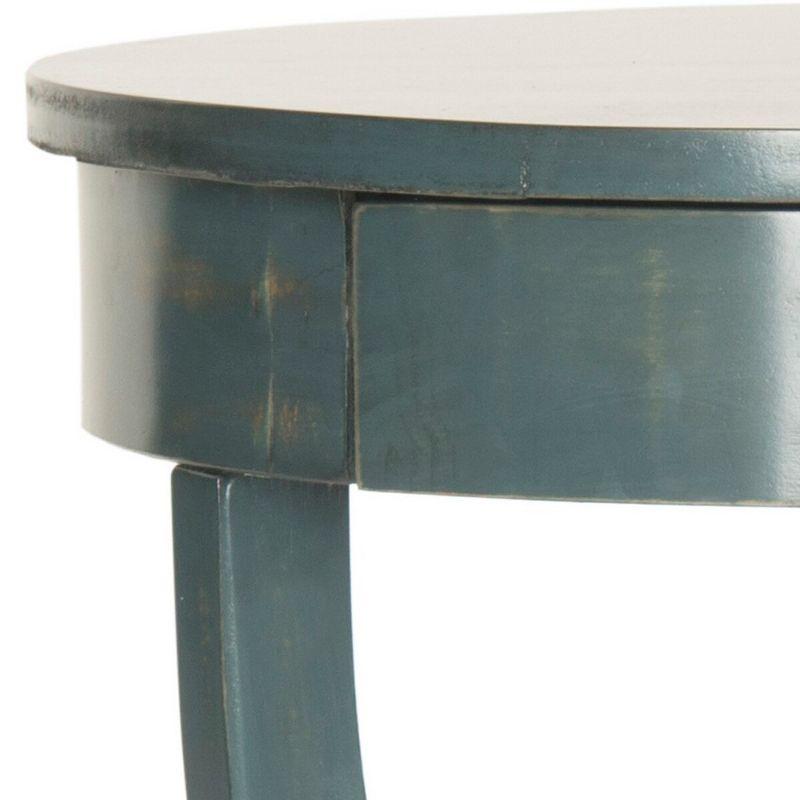 Kendra Round Pedestal End Table with Drawer  - Safavieh