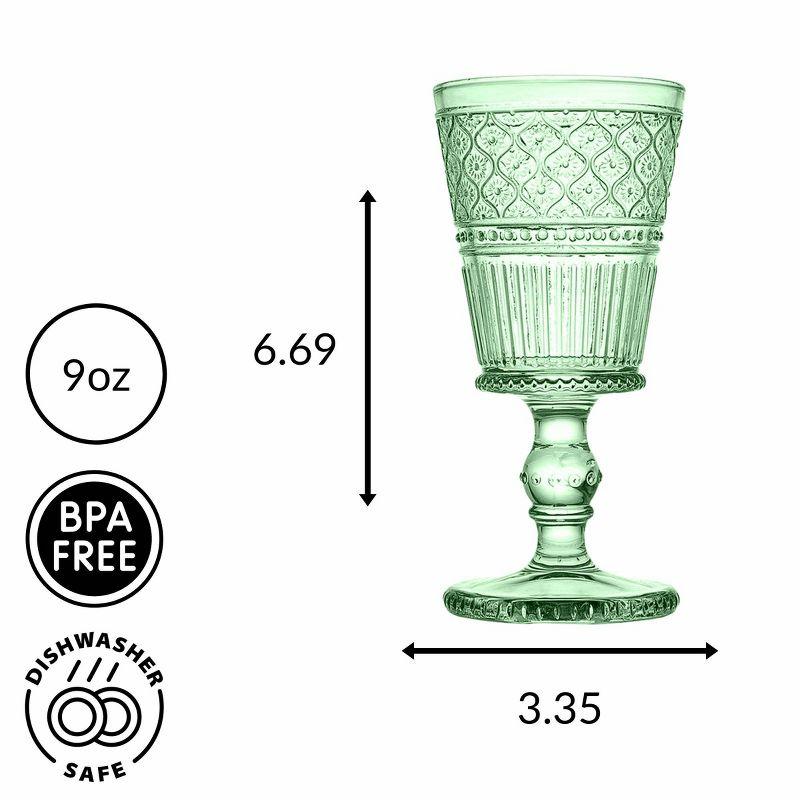 Godinger Silver Art Co Claro Goblet 9 oz (Set of 4)