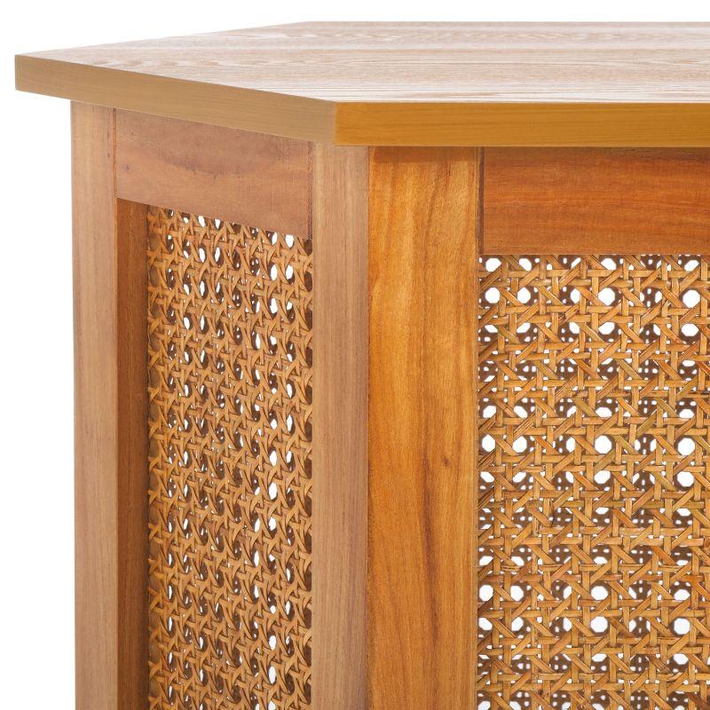 Danez Hexagon Cane Accent Table - Safavieh