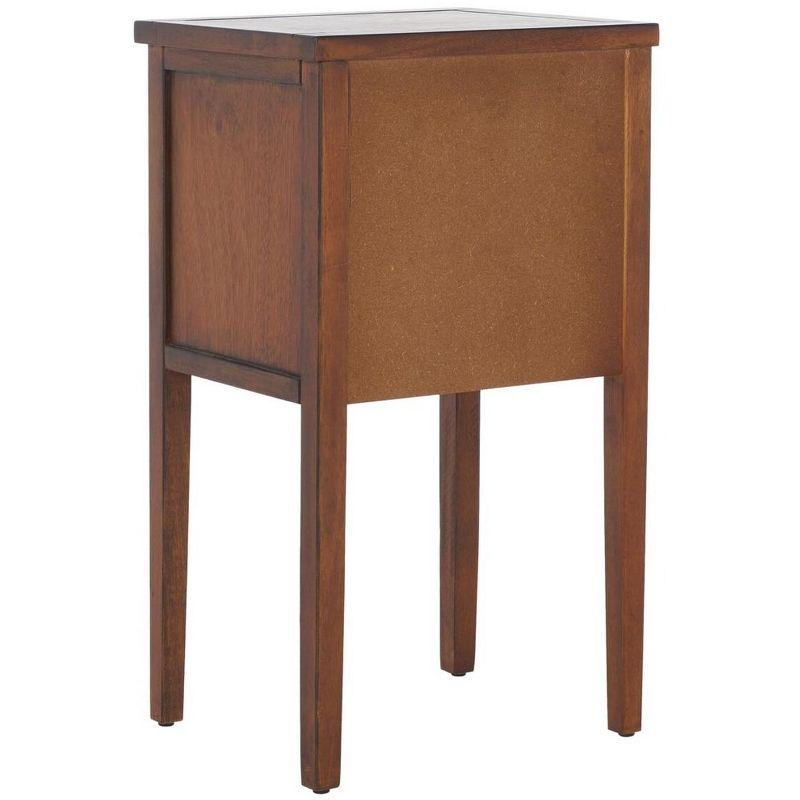Toby Accent Table With Storage Drawers - AMH6625F - Brown - Safavieh Couture