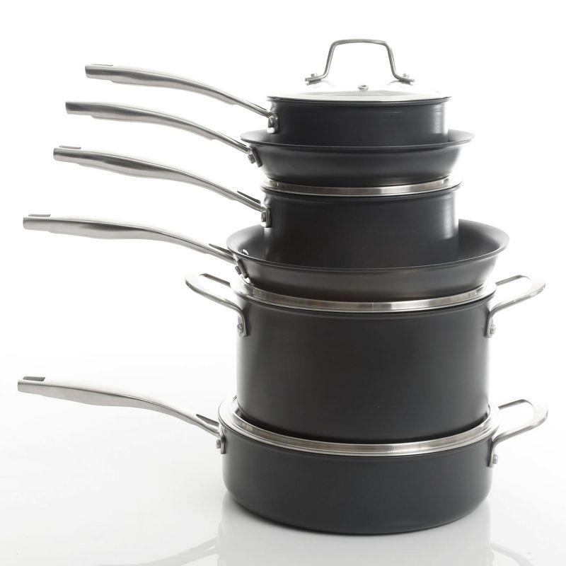 10 - Piece Non-Stick Hard-Anodized Aluminum Cookware Set