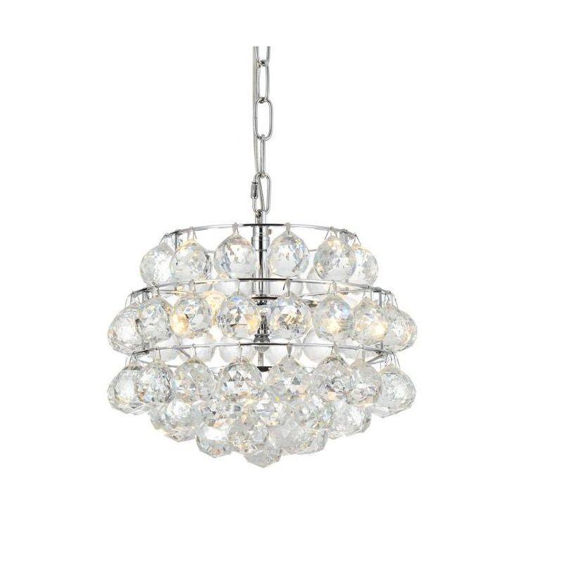 Elegant Lighting Savannah 12 inch pendant in chrome