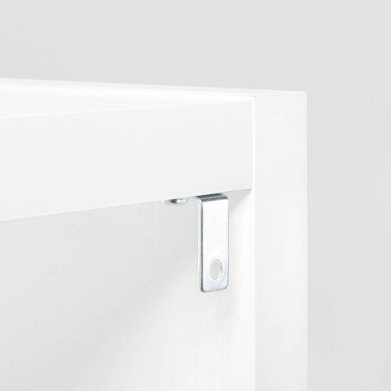 2 Cube Organizer White - Brightroom™: MDF Cubby Storage Bookshelf with Anti-Tip Hardware, 13" System Compatible