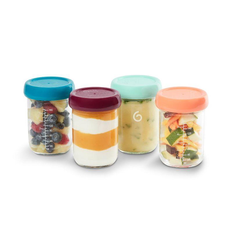 Babymoov Glass Babybowls Eco-Friendly and Durable Containers to Store, Reheat, and Transport Baby's Meals