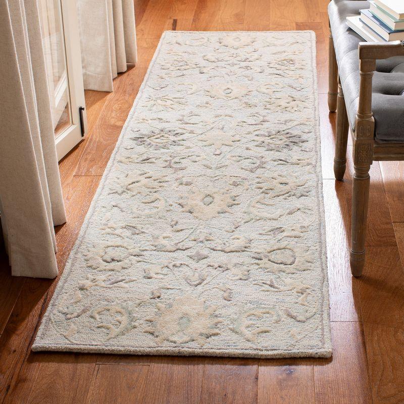 Glamour GLM624 Hand Tufted Indoor Runner - Light Blue/Ivory - 2'3"x8' - Safavieh
