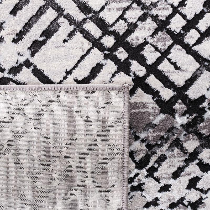 Amelia ALA275 Power Loomed Area Rug - Gray/Charcoal - 6'7"x6'7" - Safavieh.