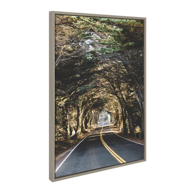 Kate and Laurel Sylvie Road Tripping Framed Canvas by Patricia Hasz of Patricia Rae Photography, 23x33, Gray