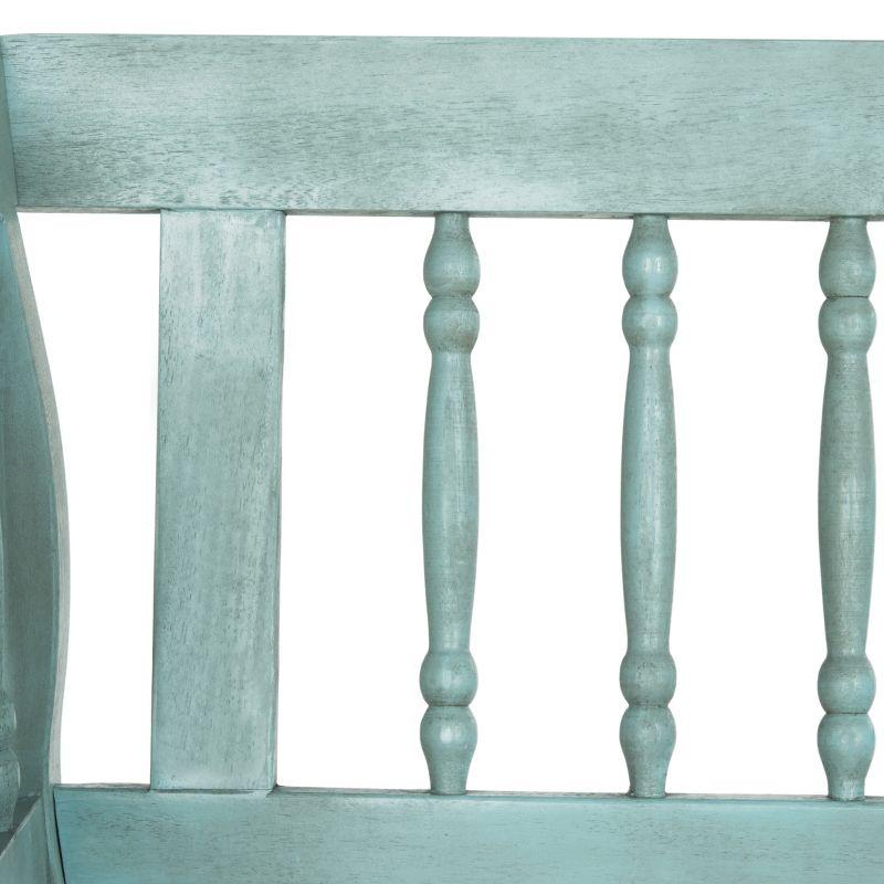 Brentwood Bench - Outdoor - PAT6732 - Beach House Blue/Beige - Safavieh
