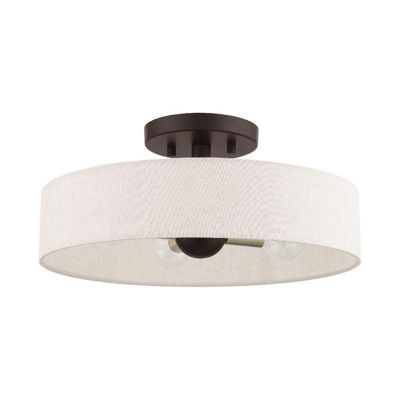 Livex Lighting Venlo 4 - Light Semi-Flush Mount in  Bronze/Antique Brass